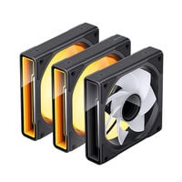 Ventoinha Jonsbo ZK-120BR ARGB Reversed PWM Preto - 120mm (3PACK)