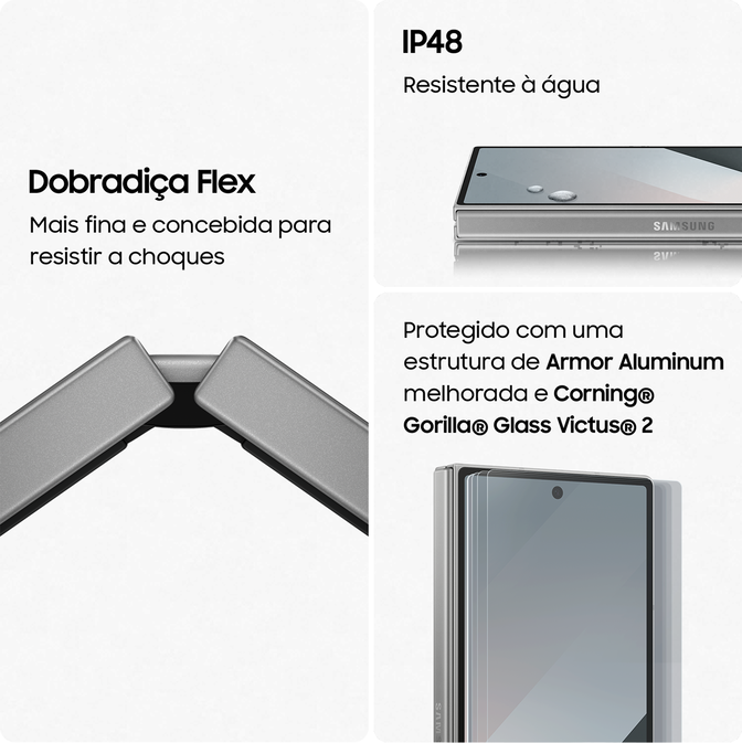 Smartphone Samsung Galaxy Z Fold 6 5G 7.6" (12 / 512GB) 120Hz Silver Shadow image number 1