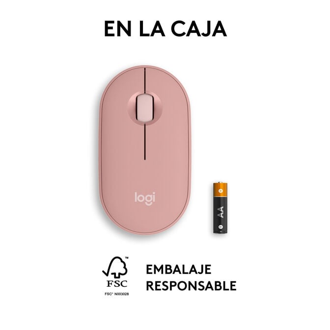 Rato Logitech Pebble 2 M350s Bluetooth Tonal Rose image number 18