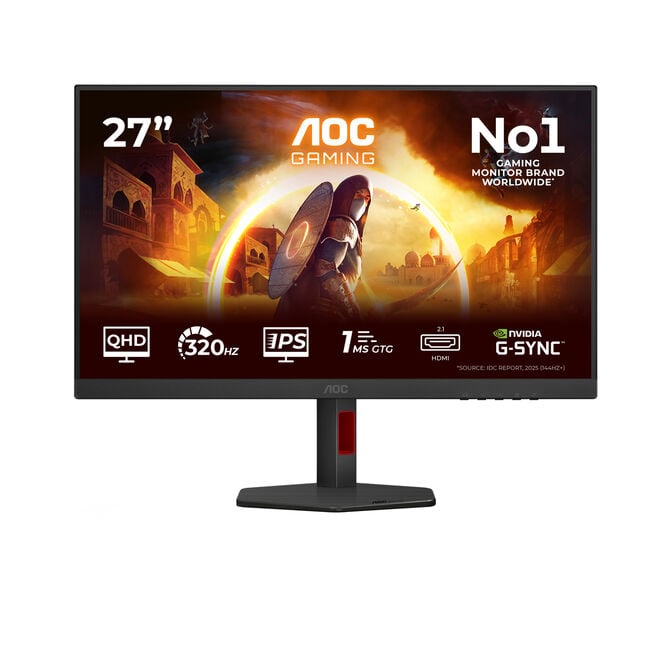 Monitor AOC Gaming 27" Q27G4SRU IPS QHD 300Hz 1ms image number 0