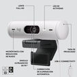 Webcam Logitech Brio 500 Full HD 1080p USB-C Branco image number null