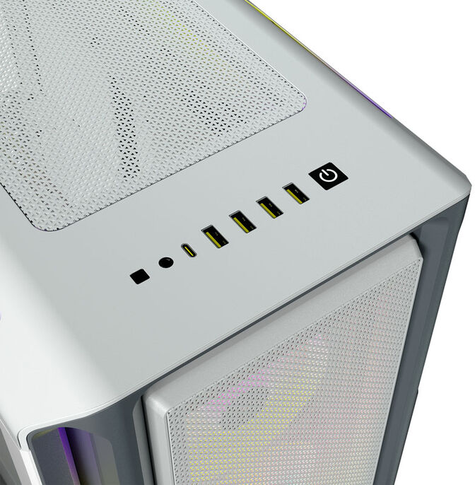 Caixa ATX Corsair 5000T iCUE RGB Branco Vidro Temperado image number 3