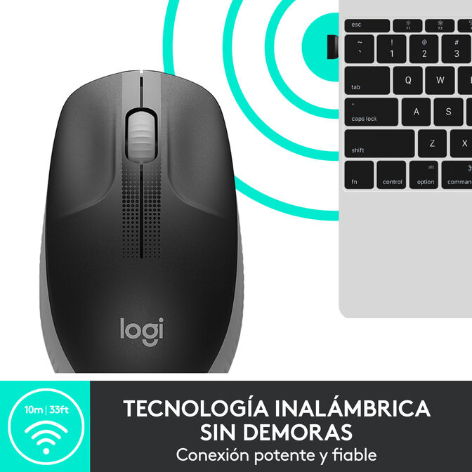 Rato Logitech M190 Full Size Wireless Cinzento image number 13