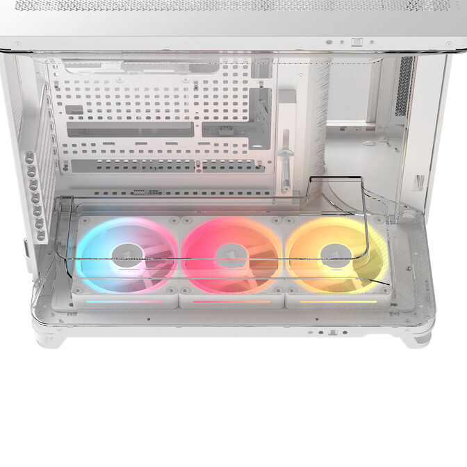 Caixa E-ATX Corsair AIR 5400 LX-R Link Branca Vidro Temperado image number 11