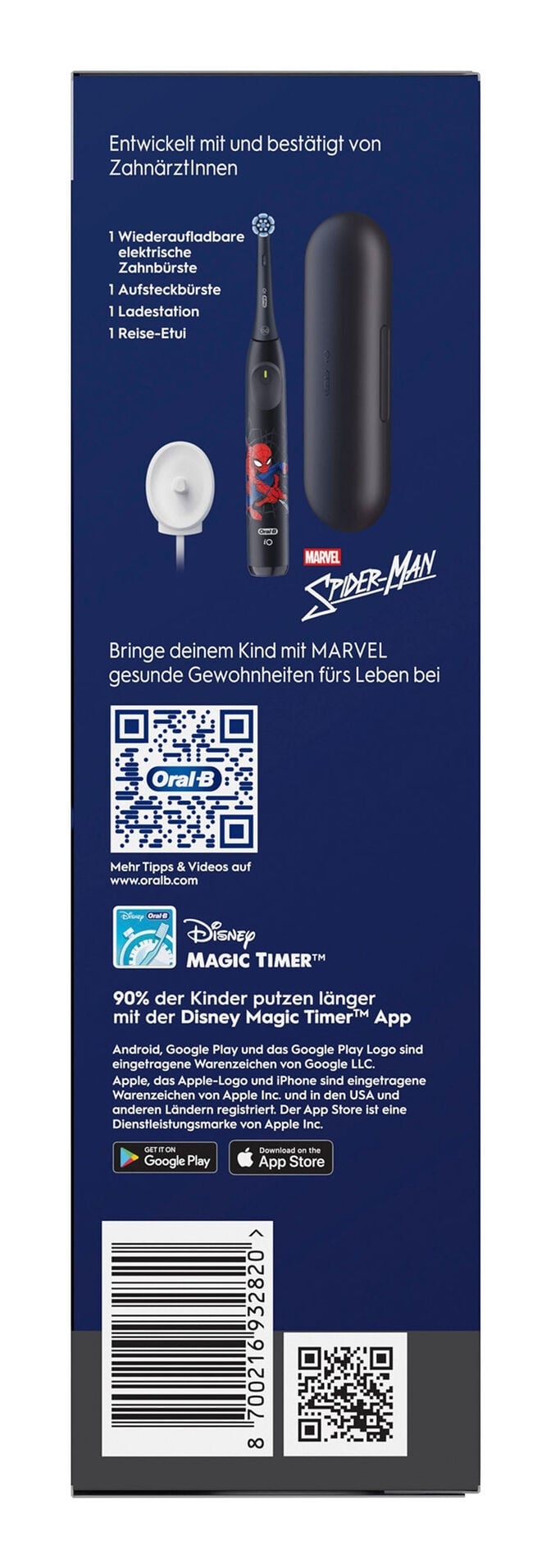 Escova de Dentes El&eacute;trica Oral-B iO Kids 6+ Spiderman image number 4