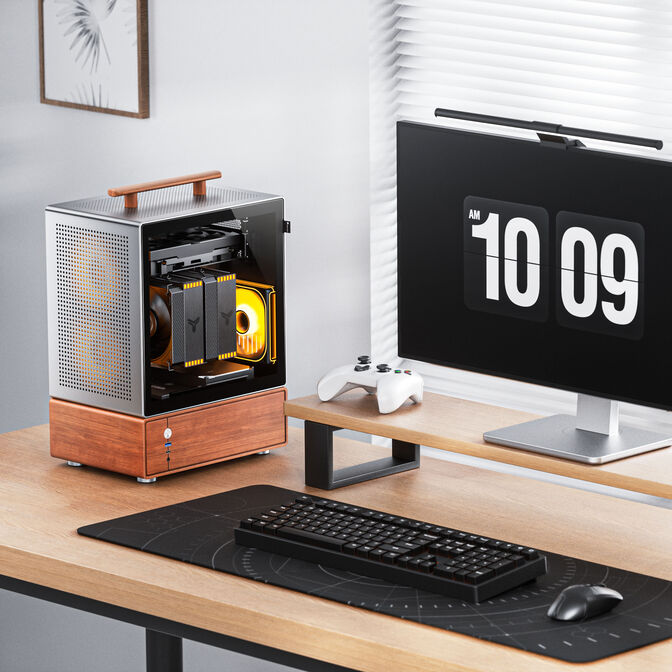 Caixa Micro-ATX Jonsbo T7 Cinzento image number 1