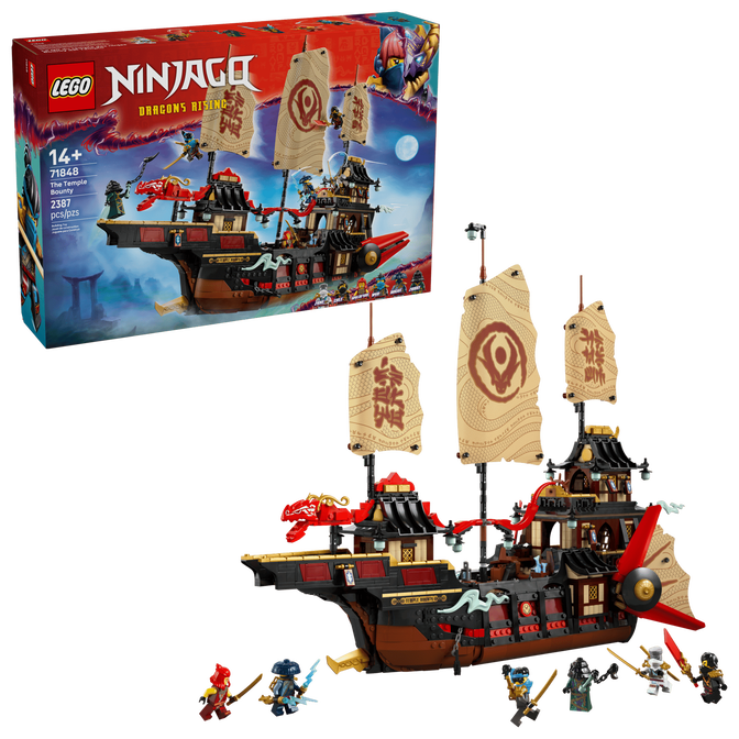 LEGO Ninjago: O Navio Pirata do Templo, 2387 Pe&ccedil;as (71848) image number 0