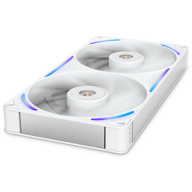 Ventoinha NZXT F280X Perfomance RGB Single-Frame Brancas - Dupla Vento&iacute;nha 140mm (280mm) image number 3