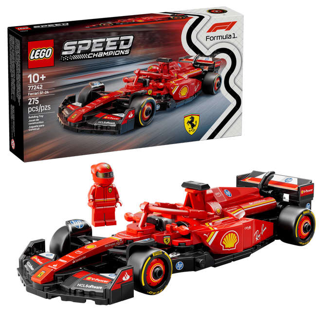 LEGO Speed Champions: Carro de Corrida Ferrari SF-24 F1, 275 Pe&ccedil;as (77242) image number 0