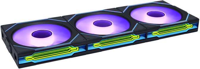 Ventoinha Lian Li UNI FAN SL120 Infinity Wireless RGB Reverse Blade PWM Preto 120mm (Pack 3) image number 0