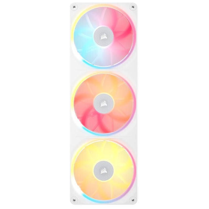 Ventoinha Corsair iCUE Link LX360 RGB PWM Branca 120mm (Pack 3) image number 1