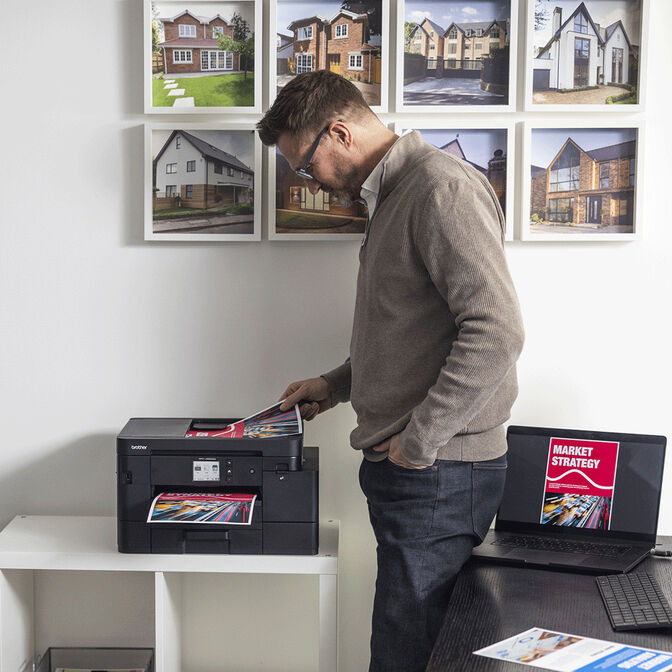 Impressora Multifun&ccedil;&otilde;es a Jato de Tinta Brother MFC-J4550DW WiFi image number 3