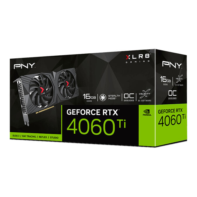 Gr&aacute;fica PNY GeForce&reg; RTX 4060 Ti XLR8 VERTO OC Dual Fan 16GB GDDR6 DLSS3 image number 9
