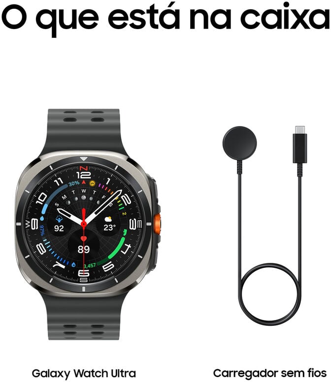 Smartwatch Samsung Galaxy Watch Ultra 2025 47mm LTE Prateado image number 10