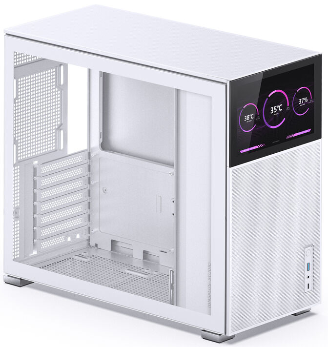 Caixa ATX Jonsbo D41 MESH com Visor Vidro Temperado Branco image number 2