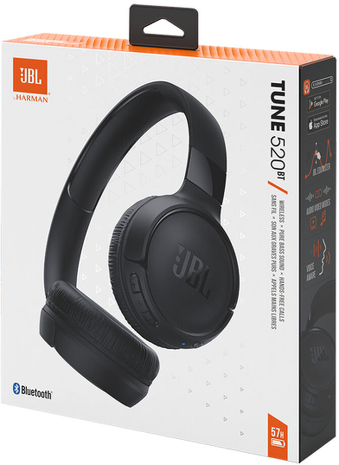 JBL Headphones Tune 520BT - Preto image number 2