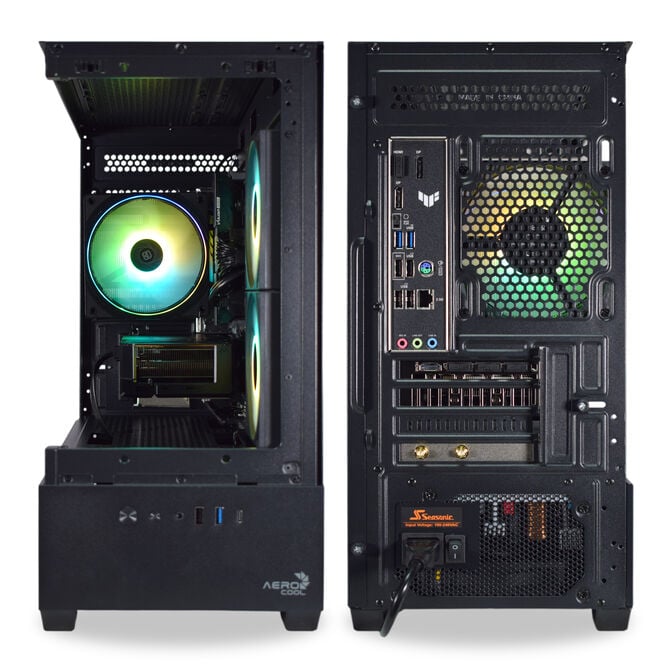 Computador AURA Gamer-PC Powered by ASUS Ryzen 5 7500F 16GB DDR5 1TB RTX 5060 WiFi W11 image number 4