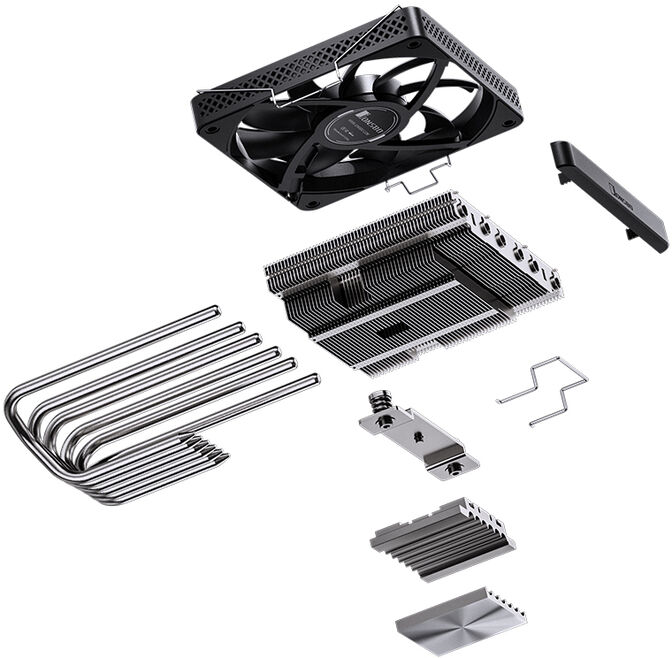 Cooler CPU Jonsbo HP-600 LS Preto 120mm image number 6