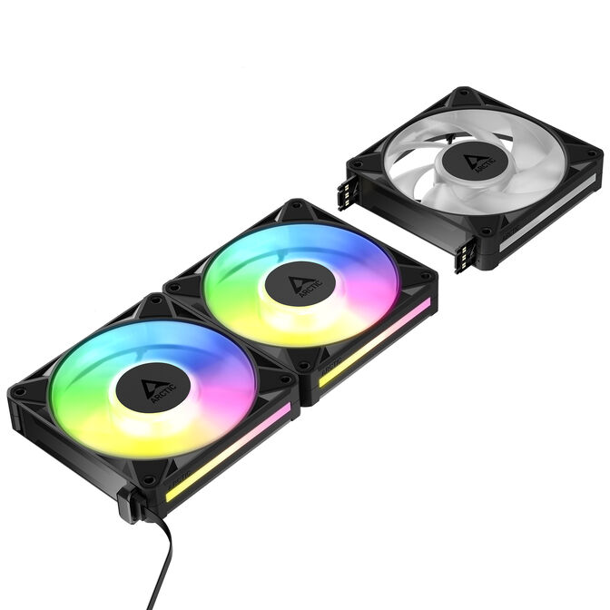 Ventoinha Arctic P14 BioniX PWM ARGB 120mm (Pack 3) - Preto image number 2