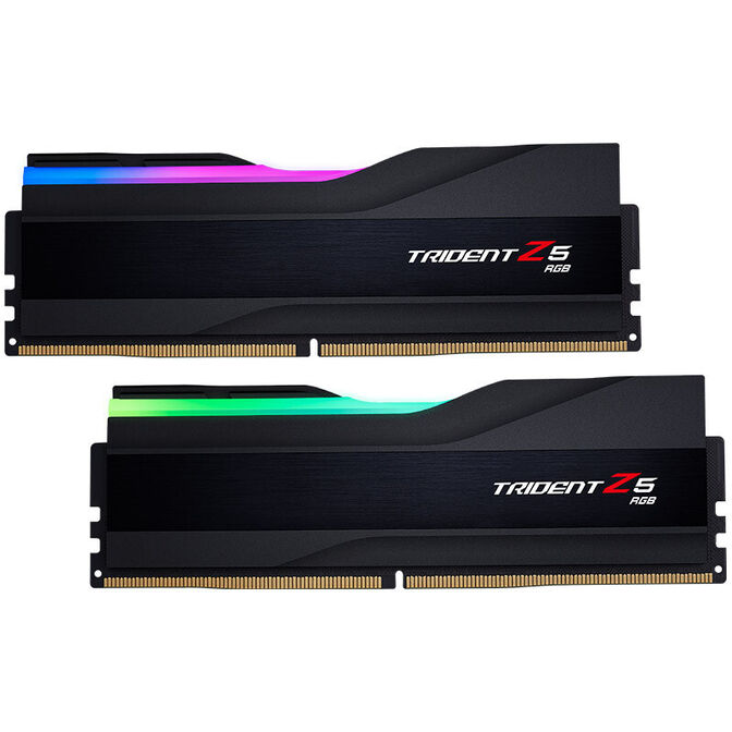 G.Skill Kit 64GB (2 x 32GB) DDR5 6400MHz Trident Z5 RGB CL32 Black - F5-6400J3239G32GX2-TZ5RK image number 0