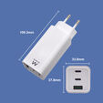 Carregador Ewent EW1323 USB-C Fast Charger 65W Branco image number null