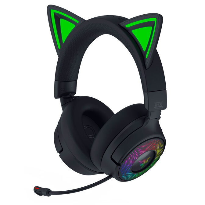 Headset Razer Kraken Kitty V3 Pro Wireless/Bluetooth Preto image number 0