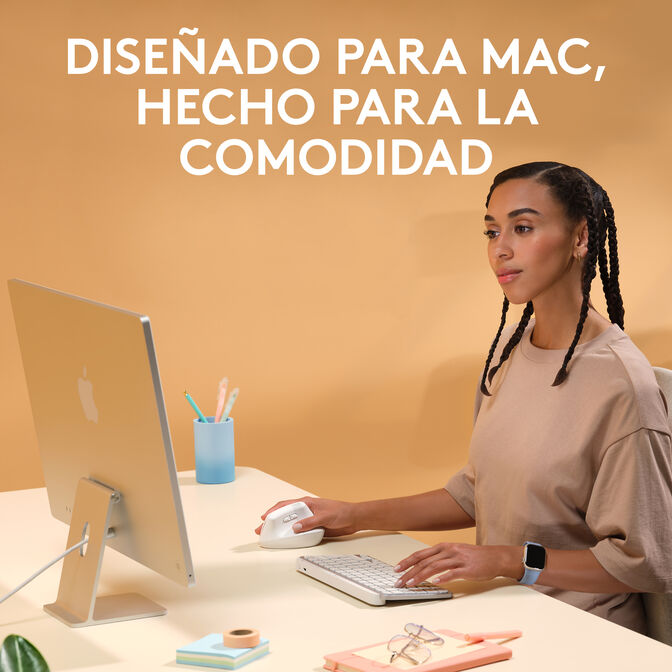 Rato Logitech Lift for Mac Vertical Ergonomic Wireless White image number 5