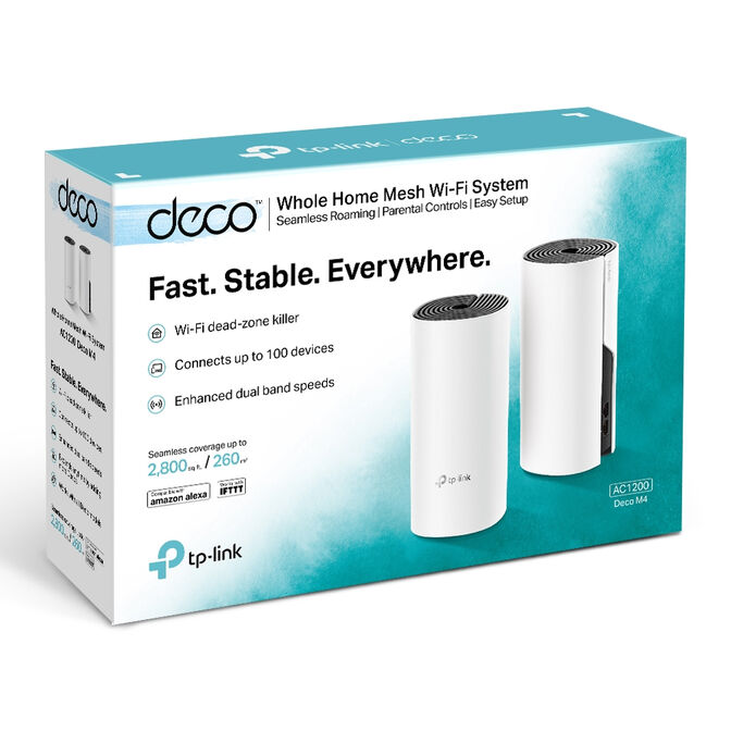 Sistema Mesh TP-Link Deco M4 AC1200 Dual-Band WiFi 5 Gigabit Pack-2 image number 7