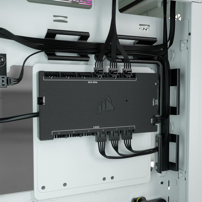 Caixa ATX Corsair 5000T iCUE RGB Branco Vidro Temperado image number 7