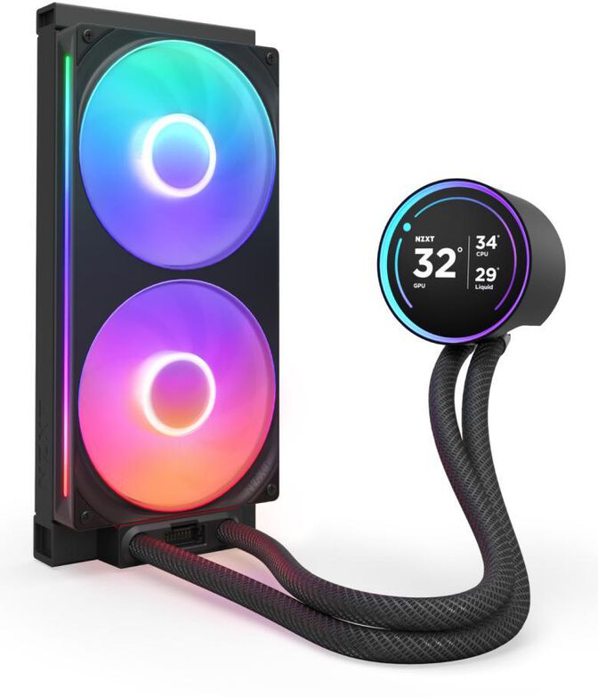Water Cooler CPU NZXT Kraken Elite 280 (2025) RGB Preto image number 1