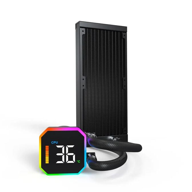 Water Cooler CPU Montech HyperFlow Digital 240mm Preto image number 2