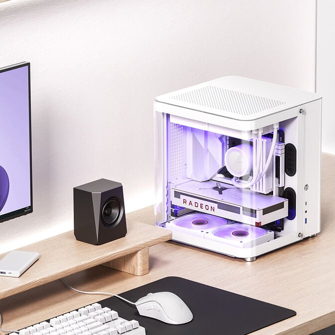 Caixa Micro-ATX Jonsbo TK-1 2.0 Vidro Temperado Branco image number 3