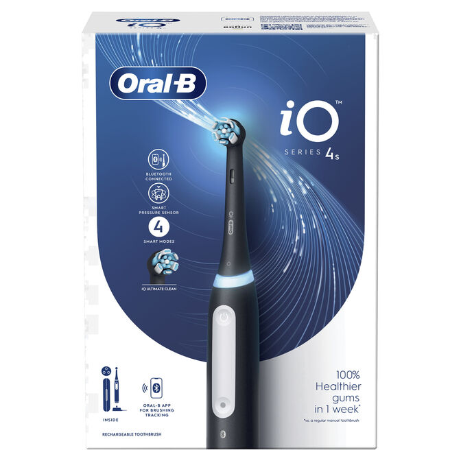 Escova de Dentes El&eacute;trica Oral-B iO Series 4 Magnetic Preto image number 1