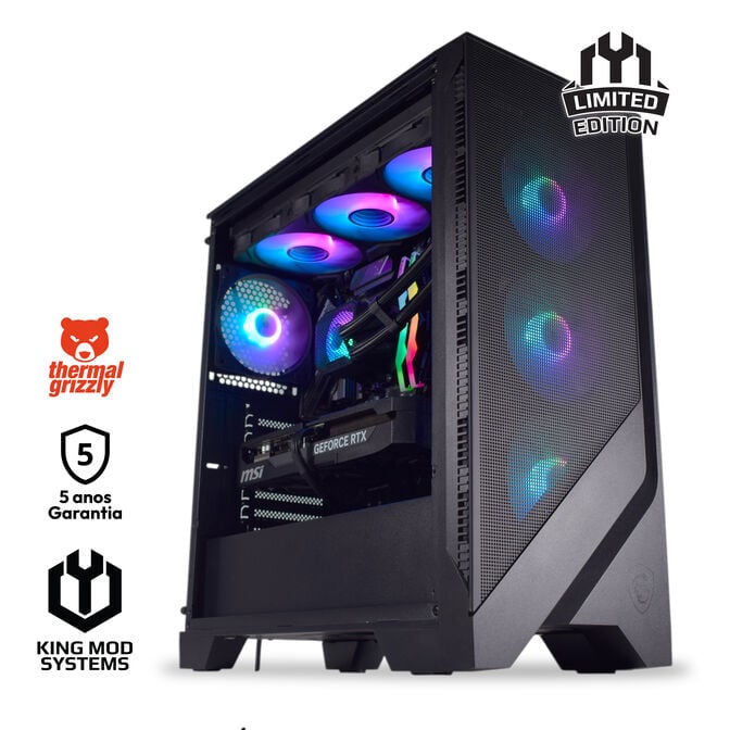Computador King Mod Limited-PC Ryzen 7 9800X3D 32GB DDR5 2TB RTX 5080 WiFi W11 Bonus