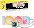 Water Cooler CPU Corsair iCUE LINK TITAN 360 RX RGB LCD 360mm Branco image number null