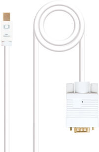 Cabo Conversor Nanocable Mini DisplayPort/M > VGA/M 5 M Branco