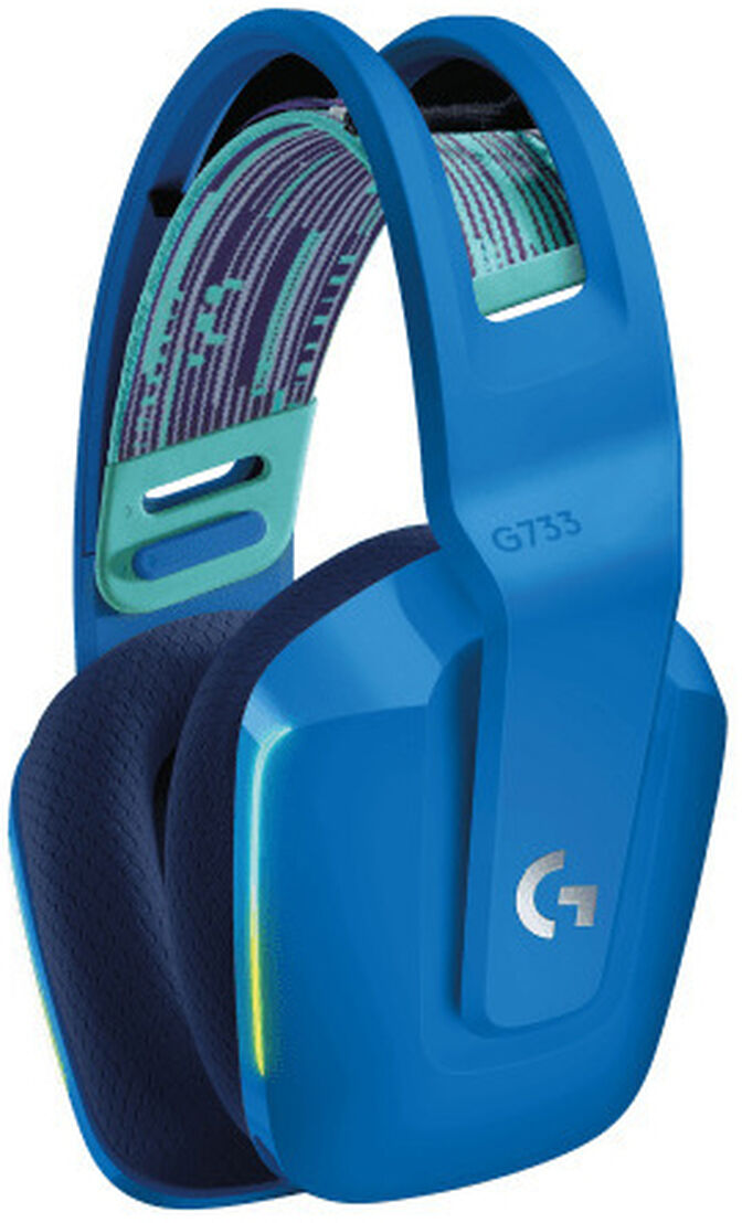 Headset Logitech G Series G733 Lightspeed RGB Wireless Azul image number 1