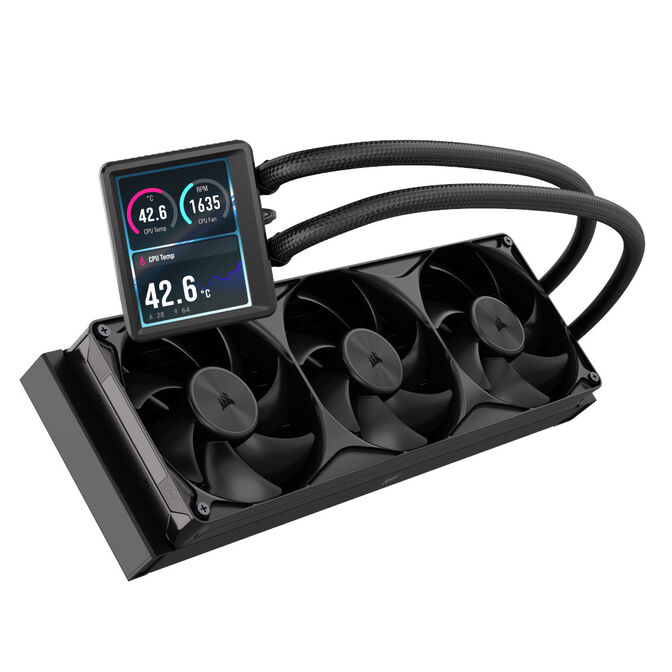 Water Cooler CPU Corsair NAUTILUS II RS LCD 360mm Preto image number 1