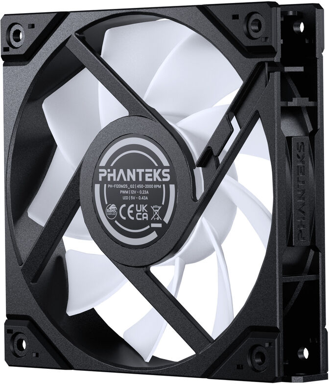 Ventoinha Phanteks M25 Gen2 PWM DRGB 120mm Preto (Pack 3) image number 2