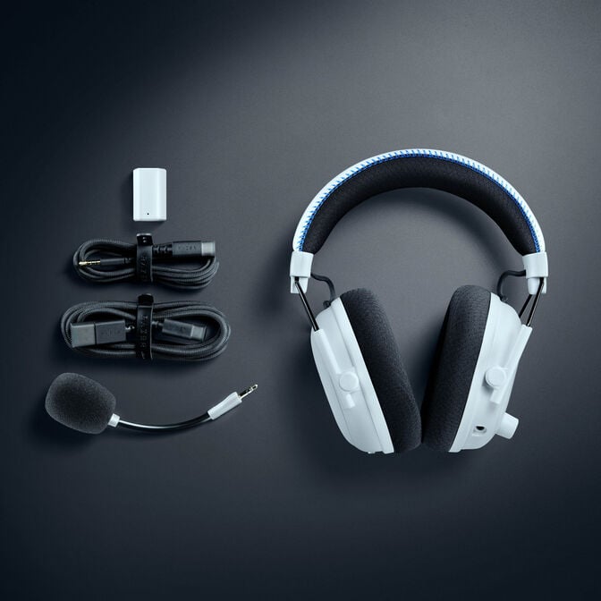Headset Razer BlackShark V3 Pro para PlayStation Wireless/Bluetooth Branco image number 8