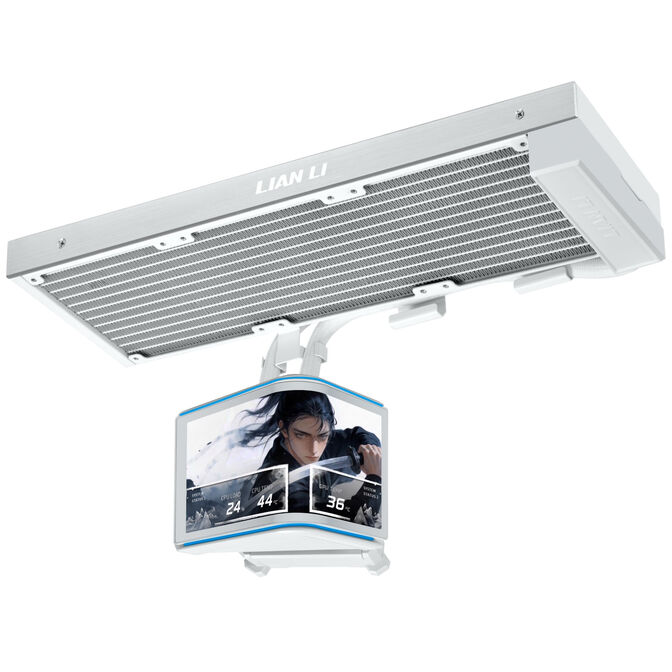 Water Cooler CPU AIO Lian Li HydroShift II OLED Curved 360 Branco - 360mm S/Ventoinhas image number 0