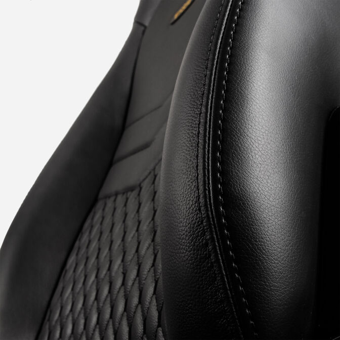 Cadeira noblechairs ICON Real Leather - Preto image number 7