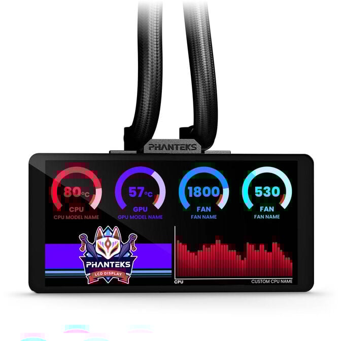 Water Cooler CPU Phanteks Glacier One 360M25 Gen 2 LCD DRGB Preto - 360mm image number 3