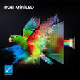 Televis&atilde;o Hisense 55UR8S 55" RGB Mini LED UltraHD 4K VIDAA image number null