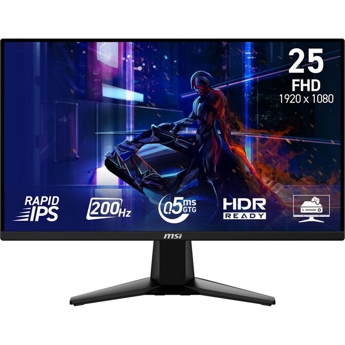 Monitor Curvo MSI 24.5" MAG 255F E20 IPS FHD 240Hz FreeSync 0.5ms image number 0