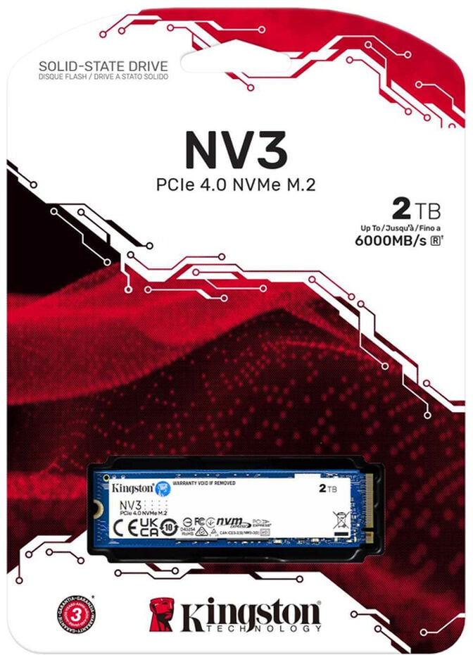 SSD Kingston NV3 2TB Gen4 M.2 NVMe 2280 (6000/5000MB/s) image number 2
