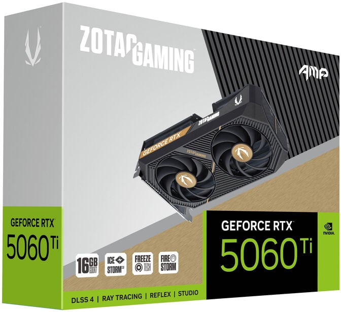 Gr&aacute;fica ZOTAC GeForce&reg; RTX 5060 Ti Amp 16GB GDDR7 DLSS4 image number 6