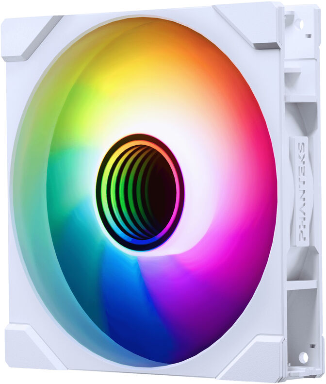 Ventoinha Phanteks M25&nbsp;Gen2&nbsp;140mm PWM Fan&nbsp;Reversed Airflow&nbsp;DRGB Branco (Pack 3) image number 1