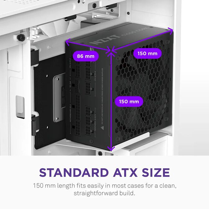 Fonte de Alimenta&ccedil;&atilde;o NZXT 1000W Core 80+ Gold ATX 3.1 PCIe 5.1 image number 7