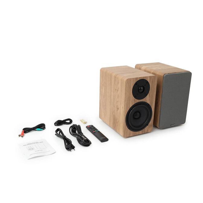 Colunas Hi-Fi Vulkkano A5 ARC MKII 50W Bluetooth HDMI ARC Castanhas image number 5